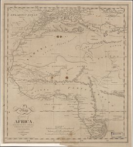 Een kaart van een deel van Afrika - getekend door de laatste autoriteiten ter illustratie van het verhaal van Captain James Riley LOC 2009583840 door John Hartshorne
