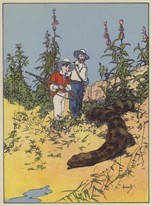 Illustratie voor Swiss Family Robinson door John Hassall