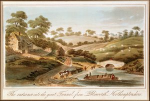 Ingang van de Blisworth Tunnel, Grand Junction Kanaal, Northamptonshire, 1819 door John Hassell