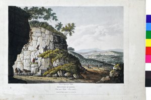 Vrije Steengroeven. Uitzicht nabij Bath, Somersetshire door John Hassell