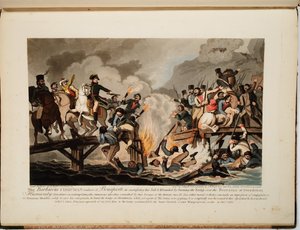Frans leger steekt de Berezina over in november 1812