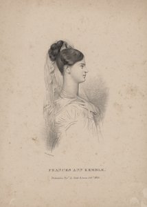 Frances Ann Kemble, litho door Childs und Inman