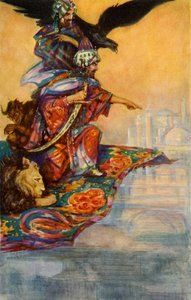 Salomo ziet het mysterieuze paleis, 1928 door John Henry Amshewitz