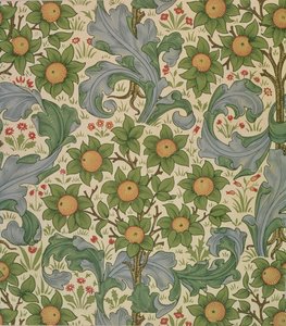 Boomgaardbehang, ontworpen door John Henry Dearle voor Morris and Company, 1899