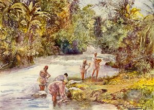De White River, Jamaica door John Henry Frederick (after) Bacon