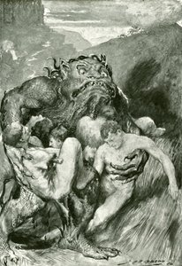 Minos, koning van Kreta, illustratie uit 'De Goddelijke Komedie ..., image size:206x300