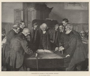 Wijding van ouderlingen in de Schotse kerk door John Henry Lorimer