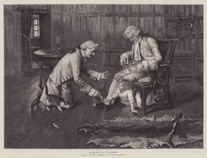Speelkameraadjes, van het schilderij tentoongesteld in de Royal Academy door John Henry Lorimer