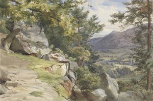 Uitzicht op Craig-y-Barns, Dunkeld, Kijkend naar het Zuiden, 1855