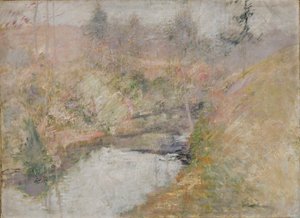 Hemlock Pool door John Henry Twachtman