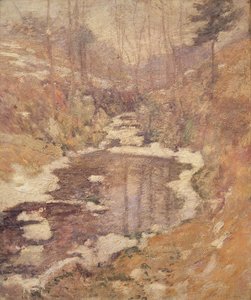 Hemlock Pool door John Henry Twachtman