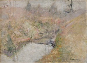 Hemlock Pool, ca. 1890-1900 door John Henry Twachtman