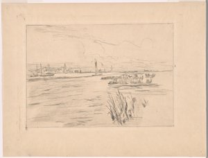 Holland Dijken door John Henry Twachtman