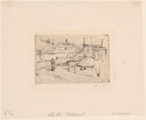 Shanties en fabrieken door John Henry Twachtman