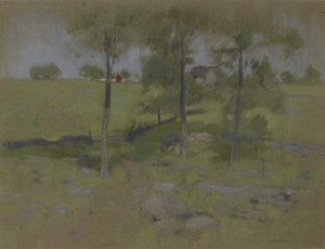 Drie Bomen door John Henry Twachtman