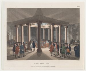 Coal Exchange, 1 mei 1808 door John Hill