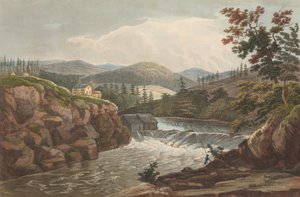 Little Falls bij Luzerne No. 1 van The Hudson River Portfolio door John Hill