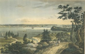 New York vanuit Weehawk door John Hill