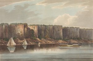 De Palisades nr. 19 uit The Hudson River Portfolio, 1823-24