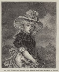 Hare Koninklijke Hoogheid Prinses Sophia als kind door John Hoppner