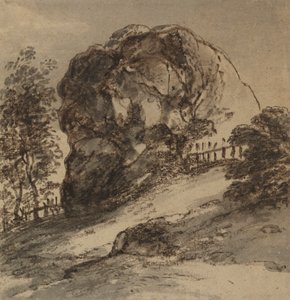 Studie van een massieve rots door John Hoppner