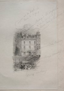 Napoleons verblijf, Quai Conti, 1836 door John Horsburgh