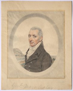Portret van generaal Keith MacAlister