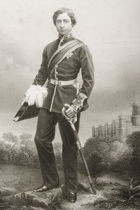 Albert Edward (1841-1910) gegraveerd door D.J. Pound van een foto, uit 