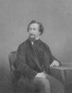 Charles John Huffam Dickens (1812-70) door John Jabez Edwin Paisley Mayall