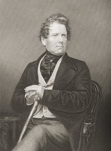 Fox Maule Ramsay (1801-74) 11e Graaf van Dalhousie en 2e Heer Panmure, gegraveerd door D.J. Pound van een foto, uit The Drawing-Room of Eminent Personages, Volume 2, gepubliceerd in Londen, 1860 door John Jabez Edwin Paisley Mayall