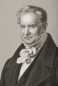 Friedrich Heinrich Alexander Humboldt (1769-1859), Baron von Humboldt, gegraveerd door D.J. Pound van een foto, uit The Drawing-Room of Eminent Personages, Volume 2, gepubliceerd in Londen, 1860