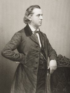 Henry Ward Beecher (1813-1887) gegraveerd door D.J. Pound van een foto, uit 