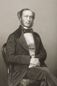 John Walter (1818-94) gegraveerd door D.J. Pound van een foto, uit 