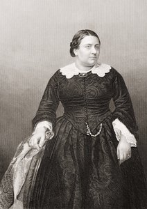 Madame Marietta Alboni (1824-94) gegraveerd door D.J. Pound van een foto, uit The Drawing-Room of Eminent Personages, Volume 2, gepubliceerd in Londen, 1860