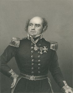 Sir John Franklin gegraveerd door D.J. Pound van een foto, uit 