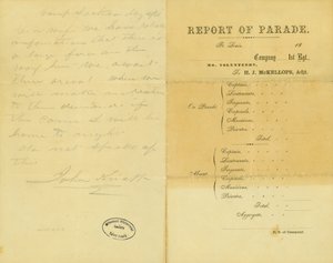 Brief van John Knapp, Camp Jackson, aan zijn vrouw, 10 mei 1861 door John Knapp