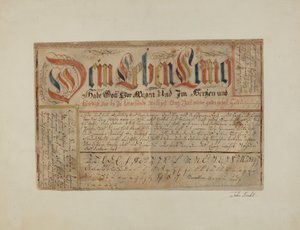 Fractur Verlichte Schrift door John Koehl