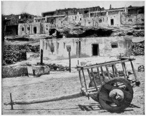 Adobe huizen, New Mexico, VS, eind 19e eeuw