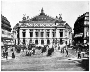 Grand Opera House, Parijs, eind 19e eeuw