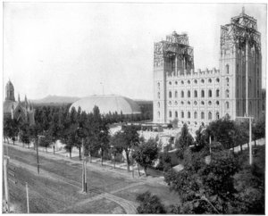 Nieuwe Mormoonse Tempel, Salt Lake City, Utah, eind 19e eeuw door John L. Stoddard