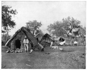 Strohutten, Salamanca, Mexico, eind 19e eeuw