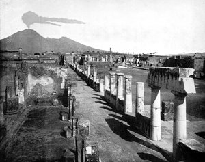 Het Forum, Pompeii, Italië, 1893