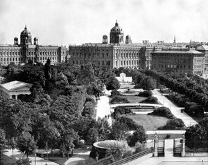 Volksgarten en Theseum, Wenen, Oostenrijk, 1893 door John L. Stoddard