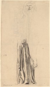 Studie voor Mozes - Trinity Church, Boston door John La Farge