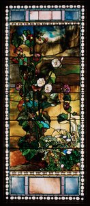 Stokrozen door John La Farge or Lafarge