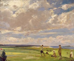 Lady Astor speelt golf in North Berwick