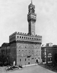Palazzo Vecchio in Florence (zw/w foto)