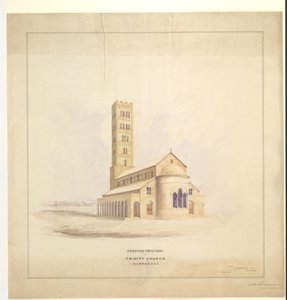 Trinity Church, Kurrachee (Karachi), september 1856 door John Le Mesurier