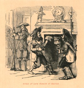 Arrestatie van Lord Howard van Escrick, 1897 door John Leech