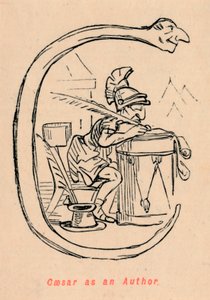 Caesar als auteur, 1852 door John Leech